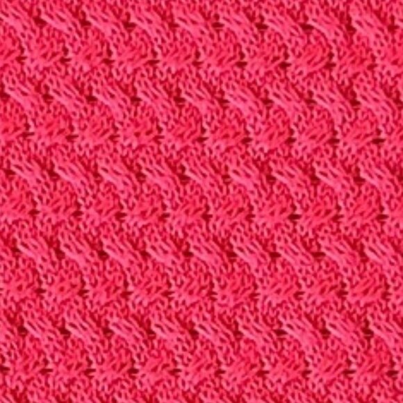 Vtg American Eagle Neon Pink Open Knit Sweater S Crew Neck Y2K 90s Bright Bold - Picture 5 of 5